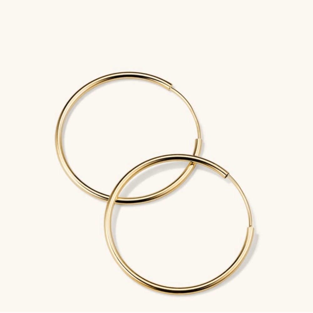 Mejuri Large Hoops $128